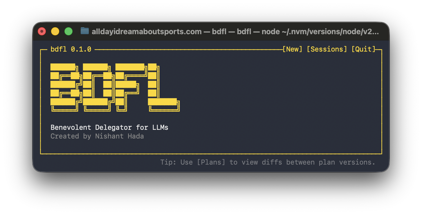Show HN: BDFL – Open-source supervisor for Codex and Claude Code